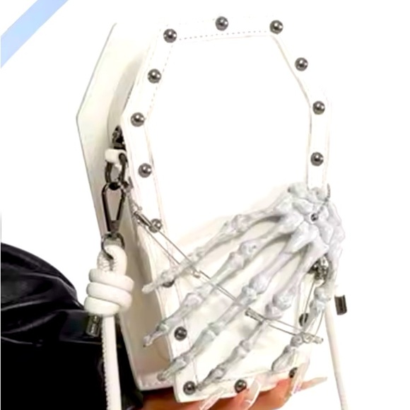 Hand Crafted Handbags - Gothic Faux Leather Coffin ⚰️ Hanging